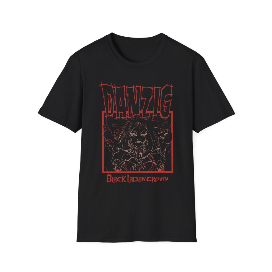 Danzig Black Laden Crown Unisex Softstyle T-shirt