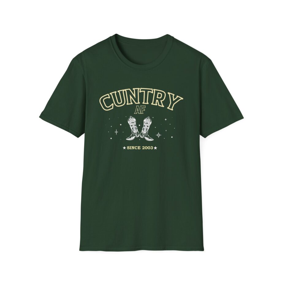 Sadie Crowell Cuntry Af Cropped Unisex Softstyle T-shirt