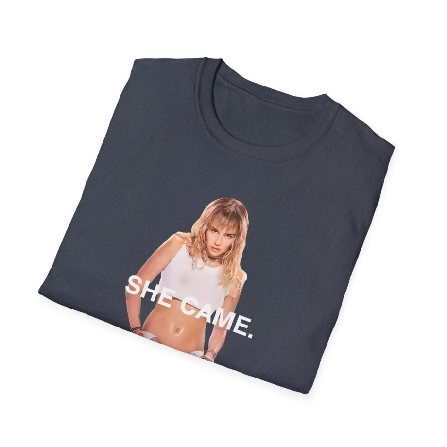 Miley Cyrus She Came Black Unisex Softstyle T-Shirt