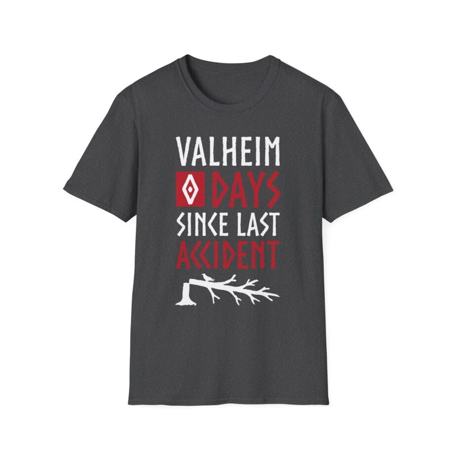 Valheim 0 Days Since Last Accident  Unisex Softstyle T-shirt