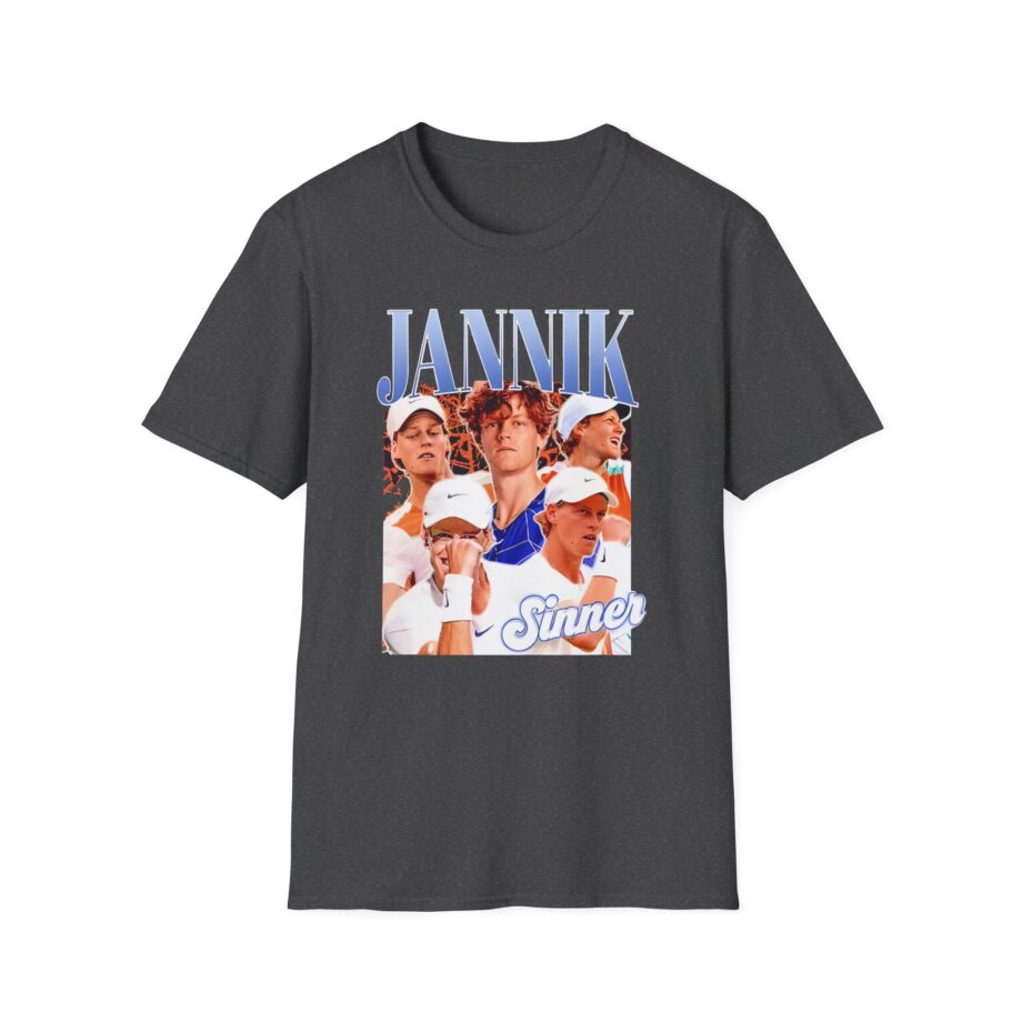Jannik Sinner Retro Art Unisex Softstyle T-Shirt