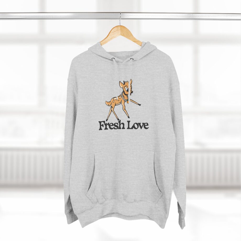 Fresh Love Bambi  Three-panel Fleece Hoodie