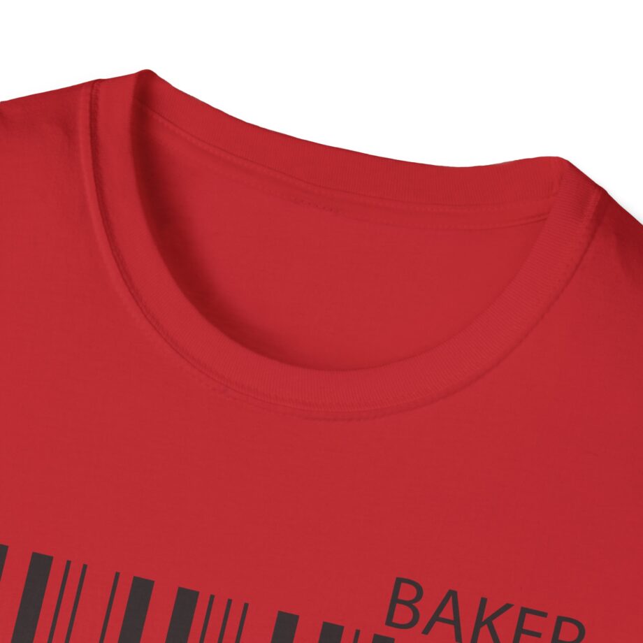 Maverick Barcode Baker Unisex Softstyle T-shirt
