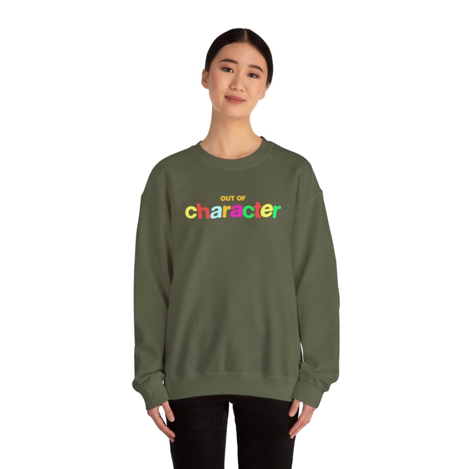 Slushy Noobz  Out Of Character Unisex Heavy Blend Crewneck Sweatshirt
