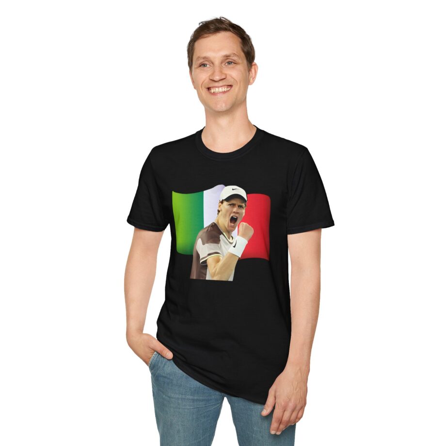 Jannik Sinner Italian Tennis Star Fan Unisex Softstyle T-Shirt