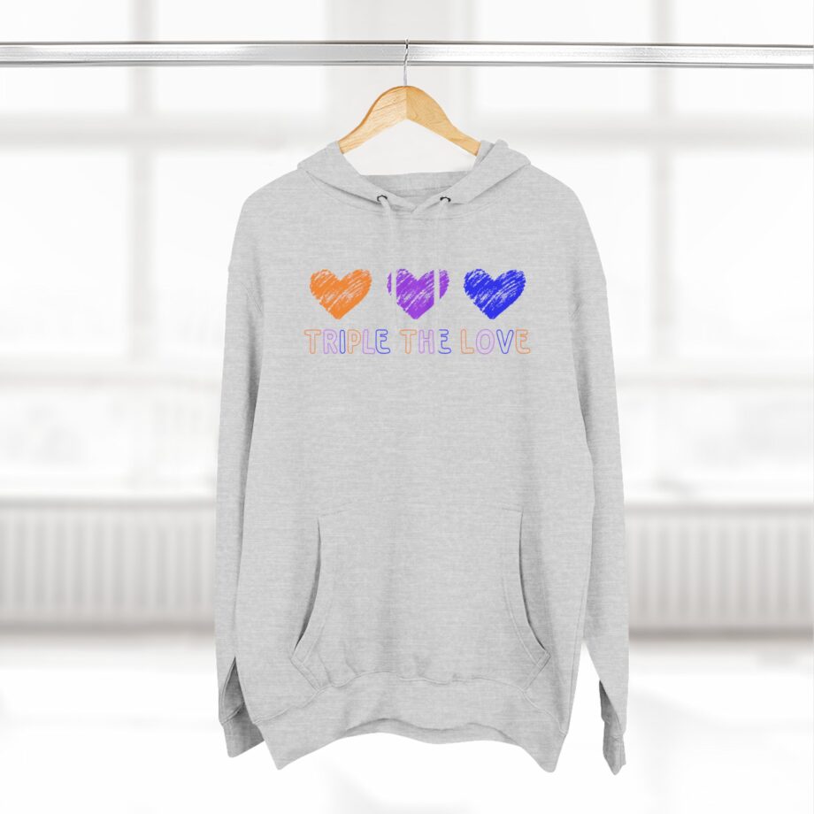 Fresh Love Triple the Love  Three-Panel Fleece Hoodie