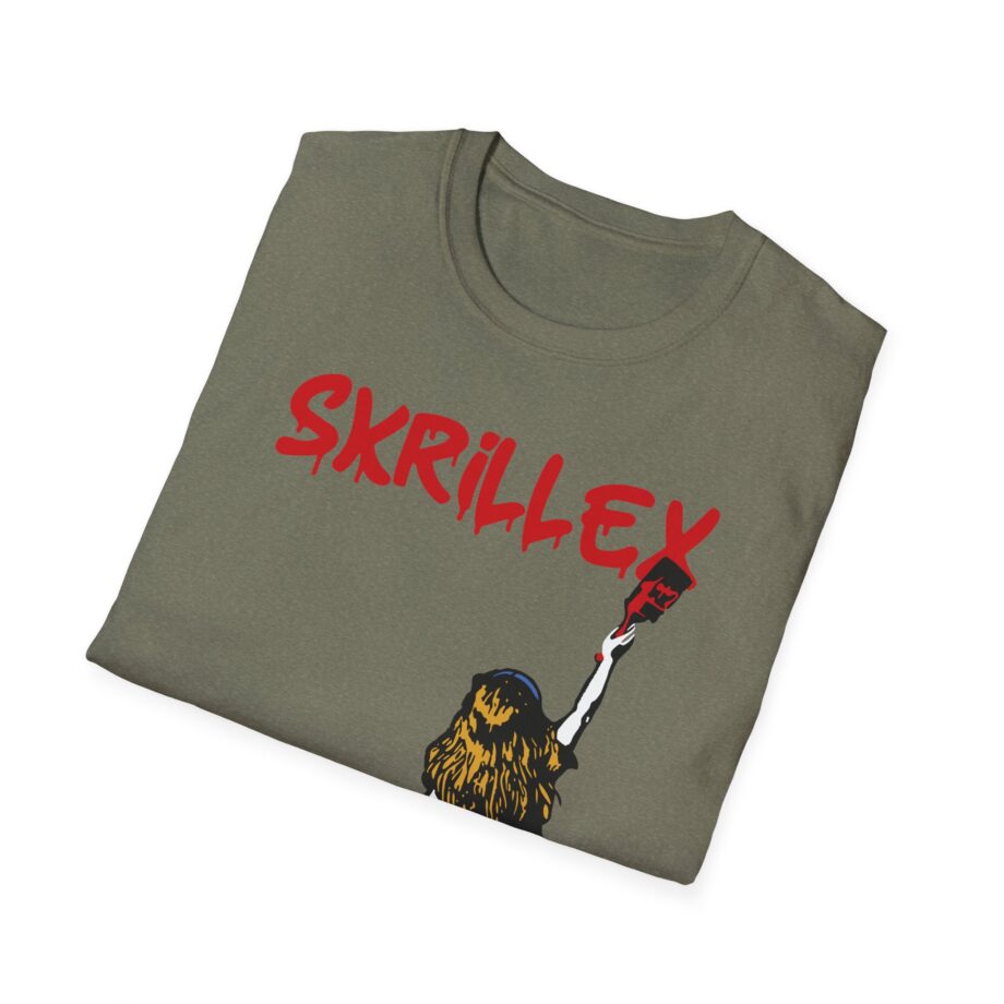 skrillex red girl Unisex Softstyle T-Shirt