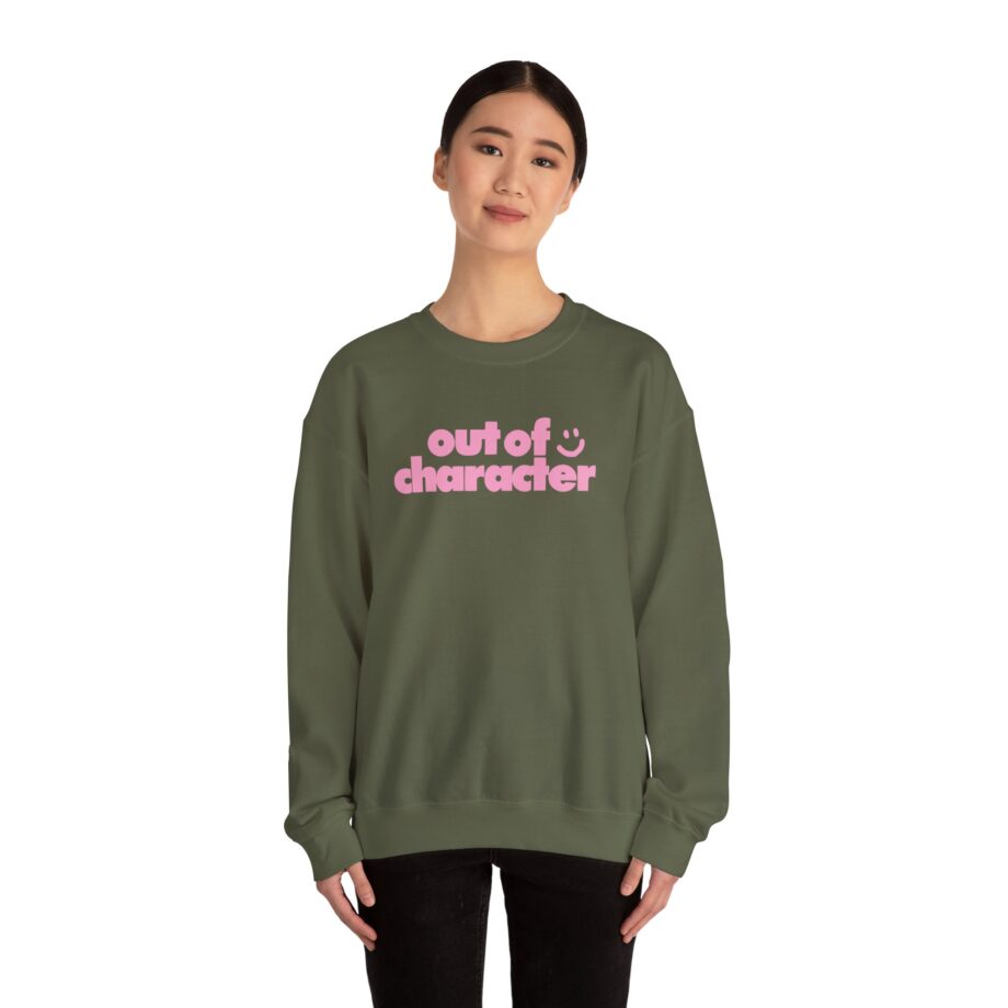 Slushy Noobz  Out Of Character Unisex Heavy Blend Crewneck Sweatshirt