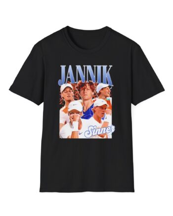Jannik Sinner Retro Art Unisex Softstyle T-Shirt