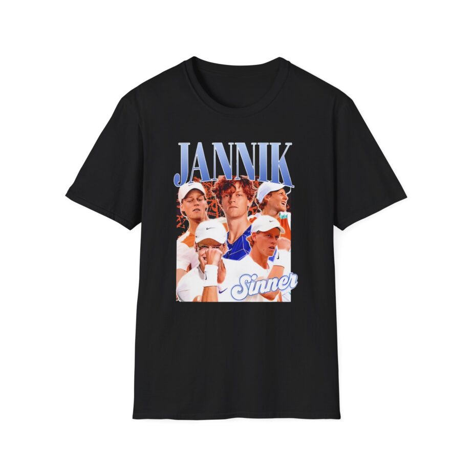 Jannik Sinner Retro Art Unisex Softstyle T-Shirt