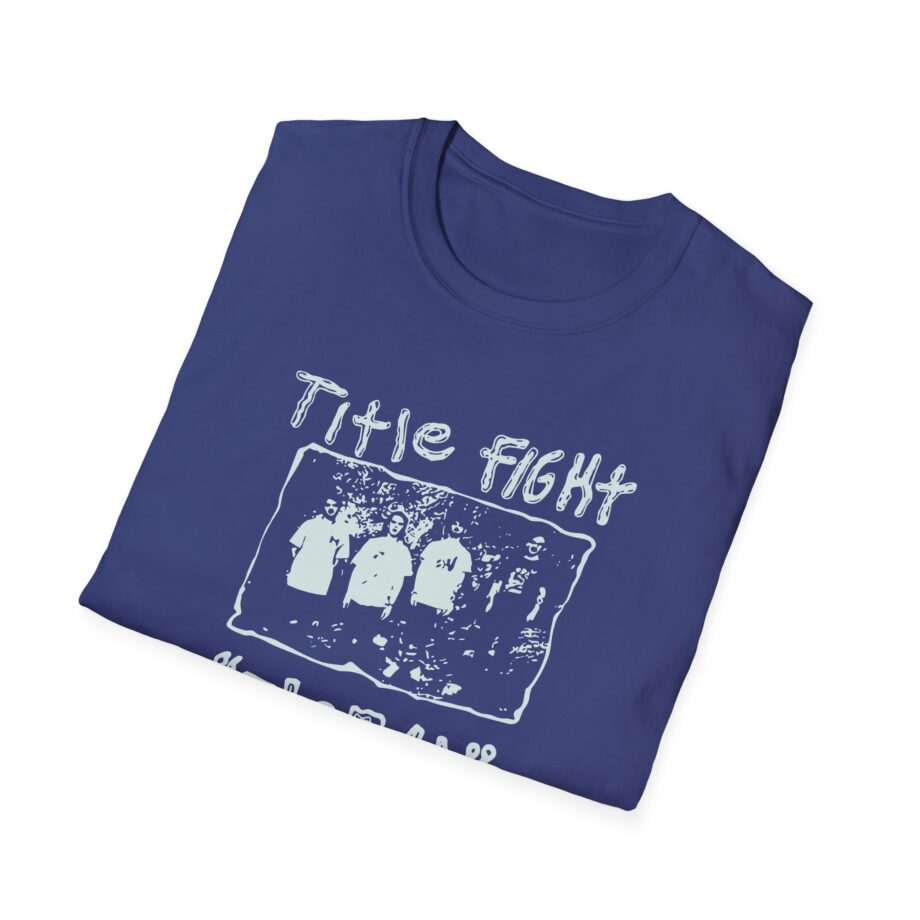 Title Fight Floral Green Unisex Softstyle T-Shirt