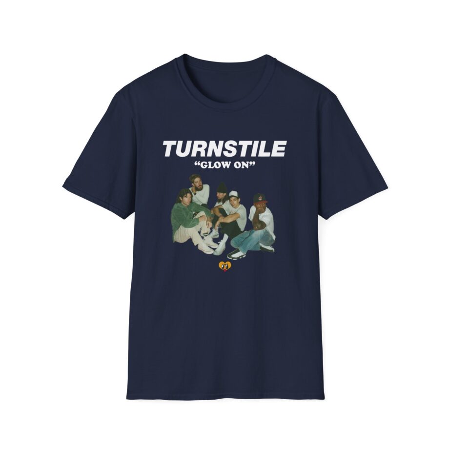 Turnstile Glow on Drawing Unisex Softstyle T-shirt