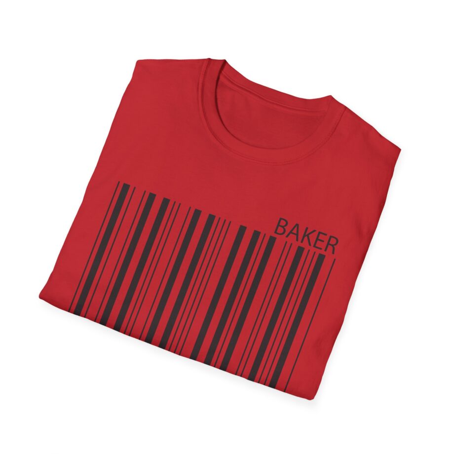Maverick Barcode Baker Unisex Softstyle T-shirt