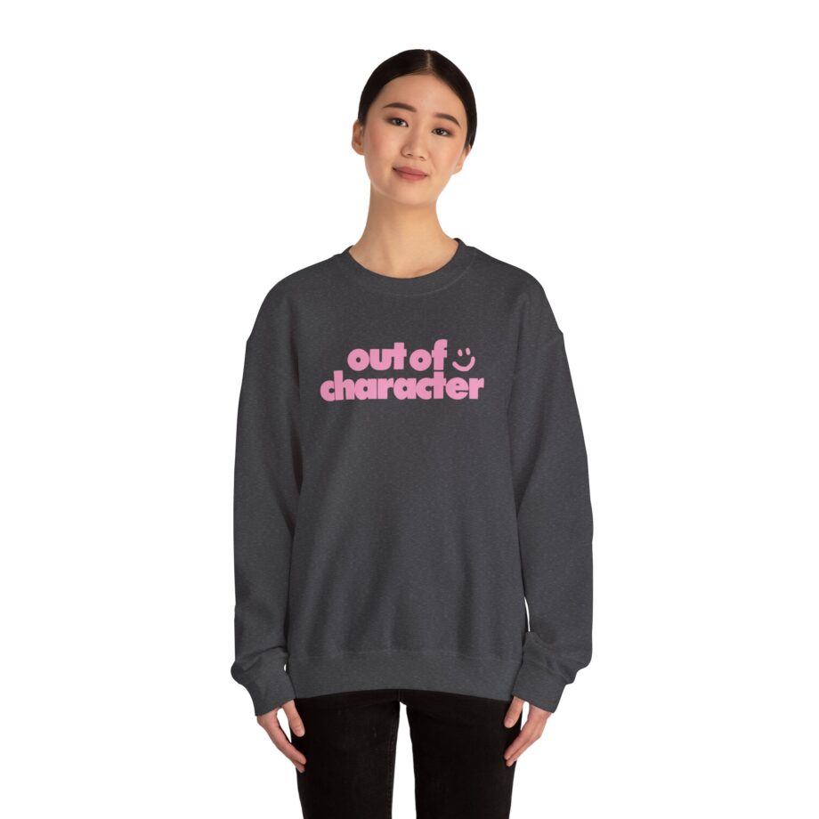 Slushy Noobz  Out Of Character Unisex Heavy Blend Crewneck Sweatshirt
