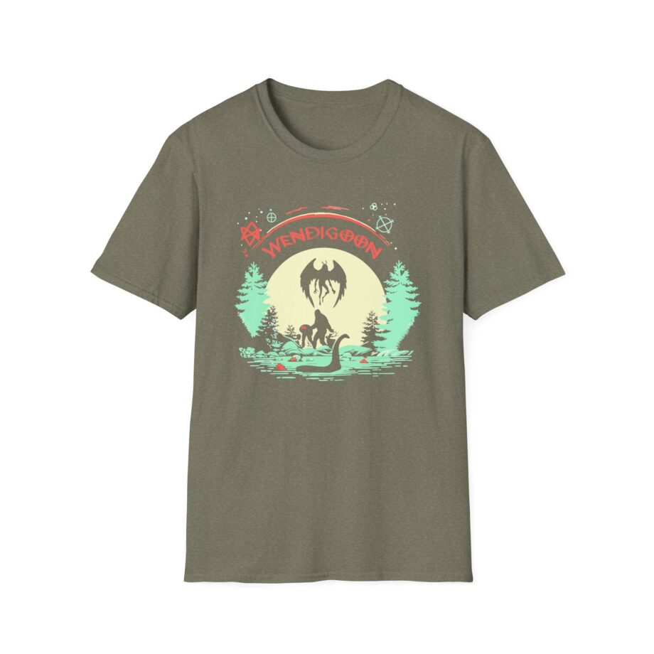 Wendigoon Cryptids on Tour Unisex Softstyle Tee