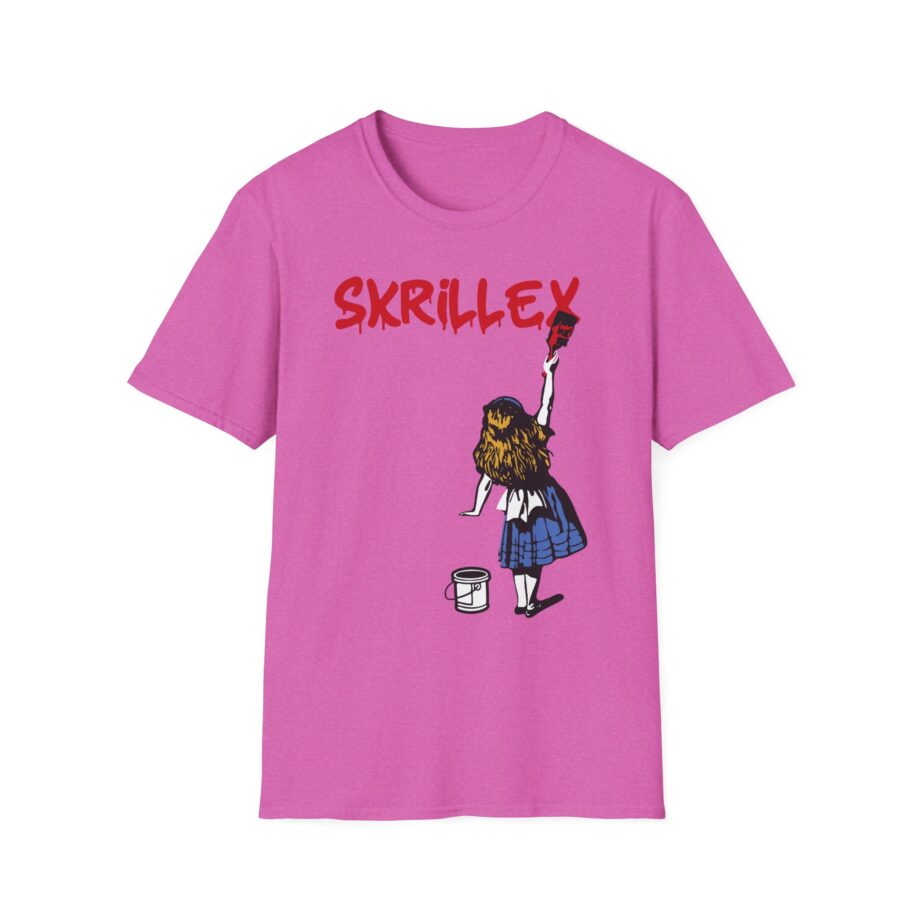 skrillex red girl Unisex Softstyle T-Shirt