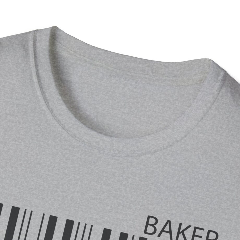 Maverick Barcode Baker Unisex Softstyle T-shirt