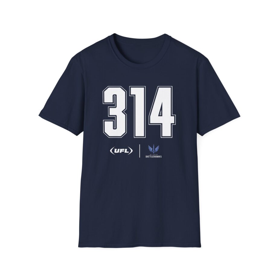 St. Louis Battlehawks Area Code Unisex Softstyle T-shirt