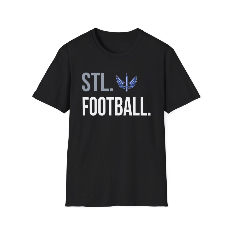 St. Louis Battlehawks 108 Stitches Football Spiral Unisex Softstyle T-shirt
