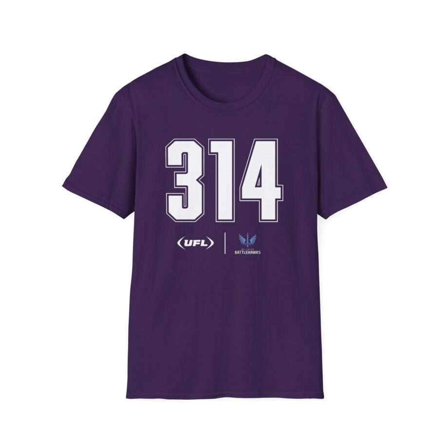 St. Louis Battlehawks Area Code Unisex Softstyle T-shirt