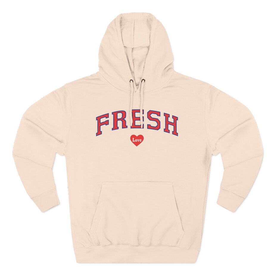 Fresh Love Heart  Three-panel Fleece Hoodie