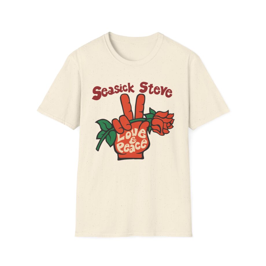 Seasick Steve Love & Peace Unisex Softstyle T-Shirt