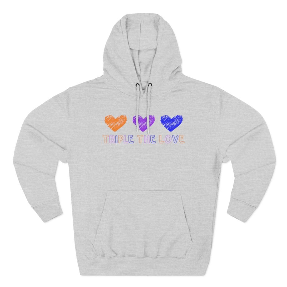 Fresh Love Triple the Love  Three-Panel Fleece Hoodie