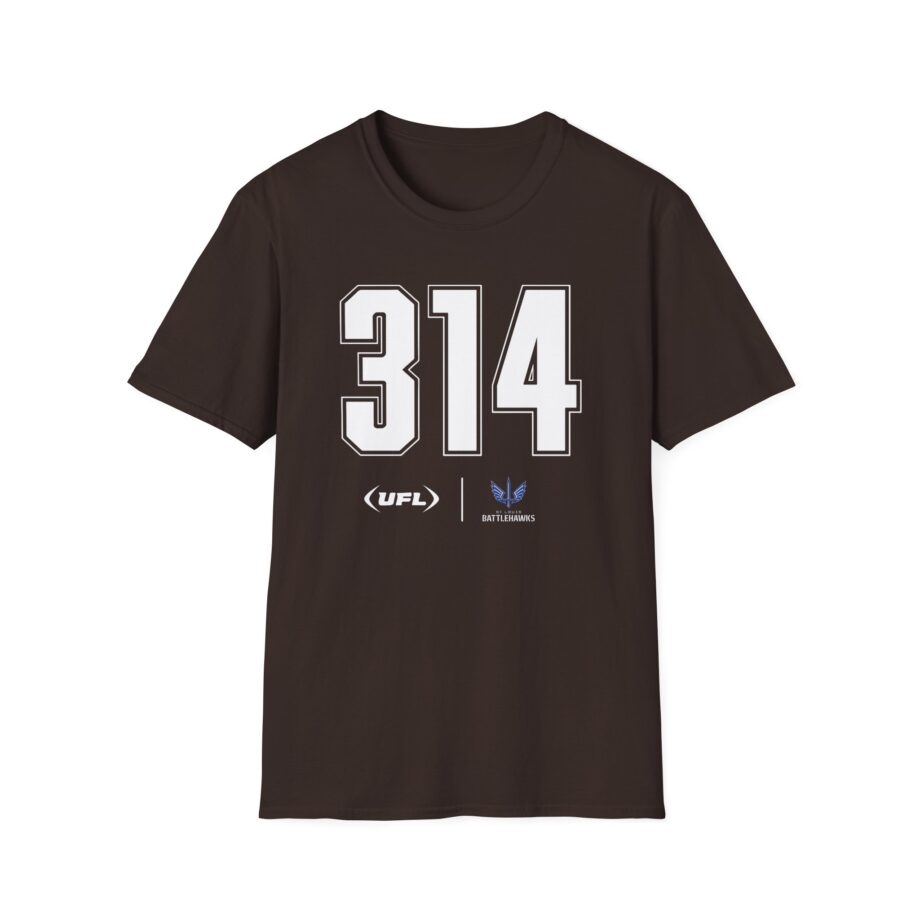 St. Louis Battlehawks Area Code Unisex Softstyle T-shirt