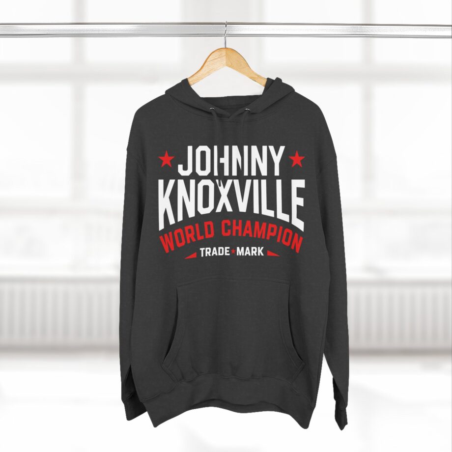 Jackass Johnny Knoxville World Champion Trade Mark Three-Panel Fleece Hoodie