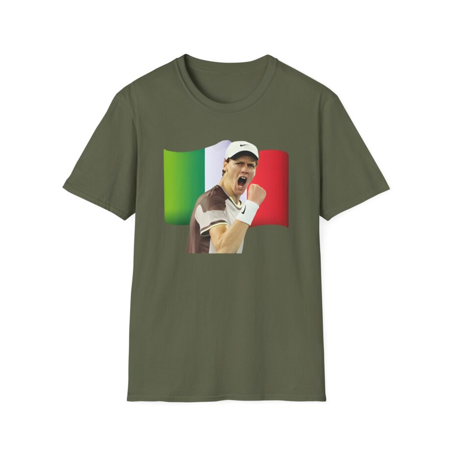 Jannik Sinner Italian Tennis Star Fan Unisex Softstyle T-Shirt