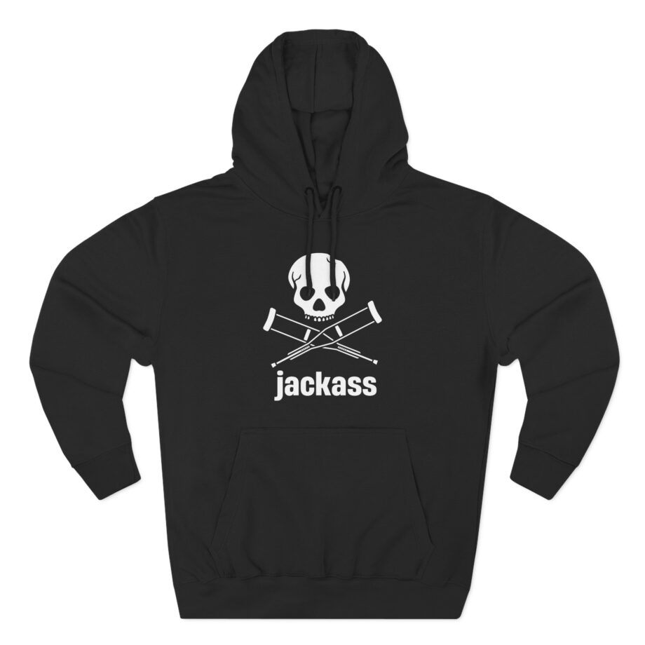 Jackass Logo Three-Panel Fleece Hoodie