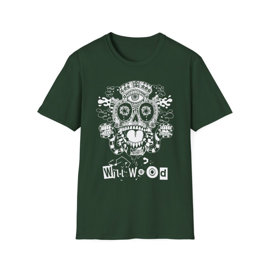 Will Wood Host Skull Unisex Softstyle T-shirt