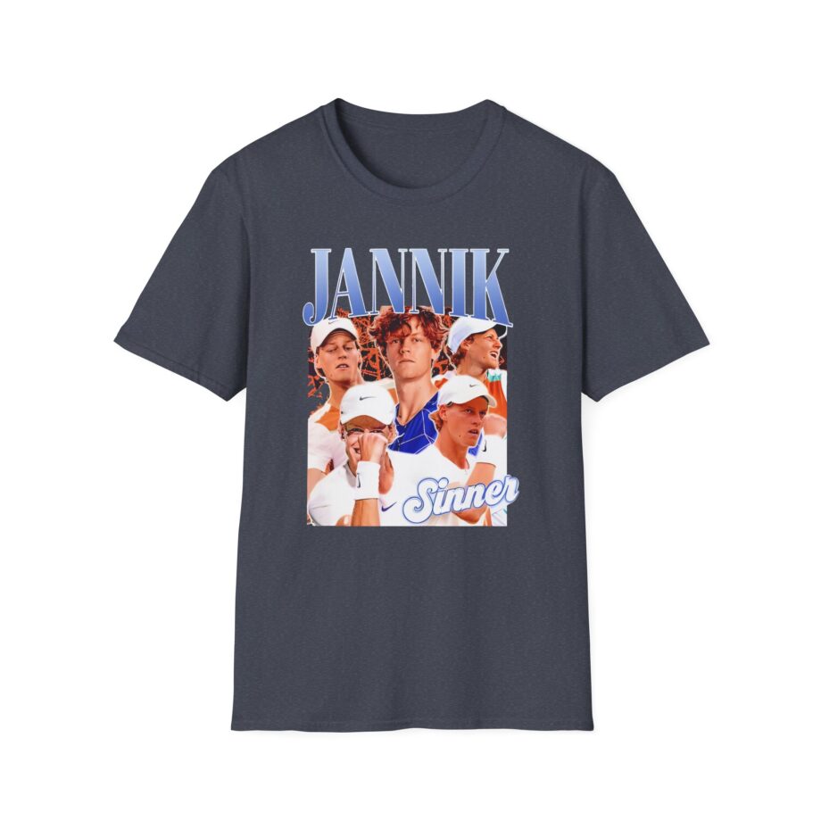 Jannik Sinner Retro Art Unisex Softstyle T-Shirt
