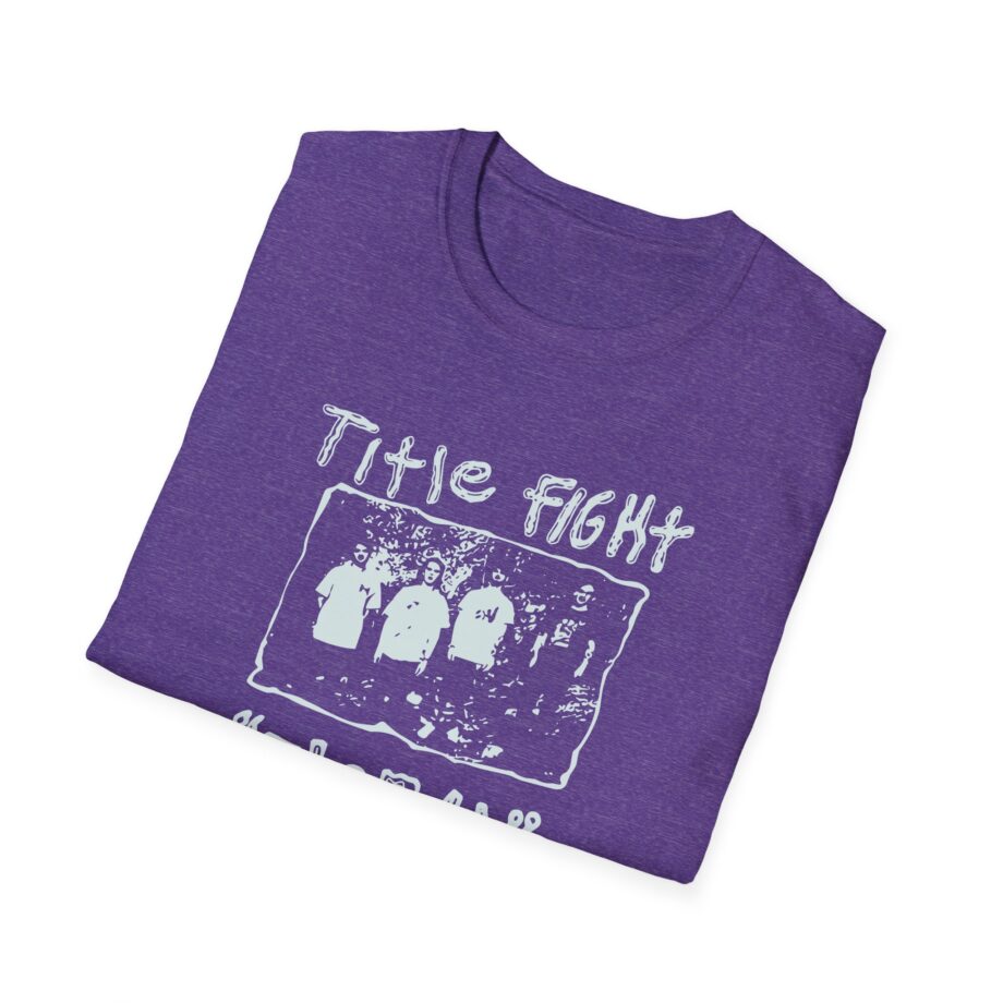 Title Fight Floral Green Unisex Softstyle T-Shirt