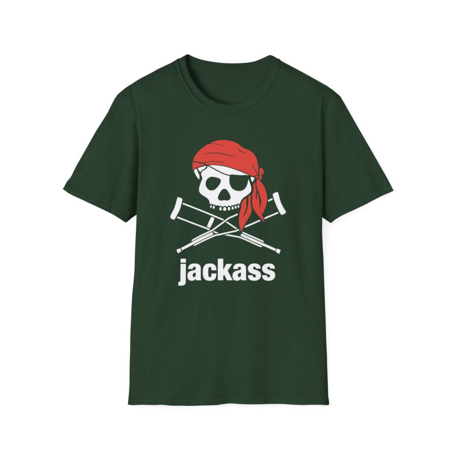 Jackass Skull and Crutches Unisex Softstyle T-Shirt