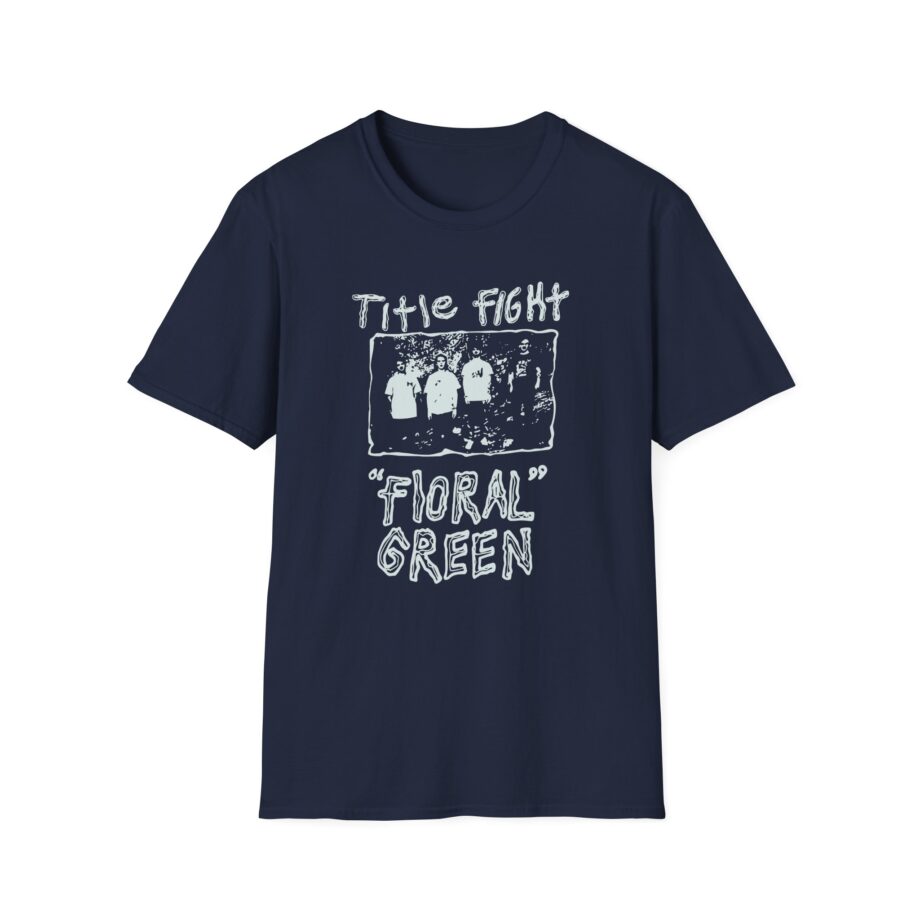Title Fight Floral Green Unisex Softstyle T-Shirt