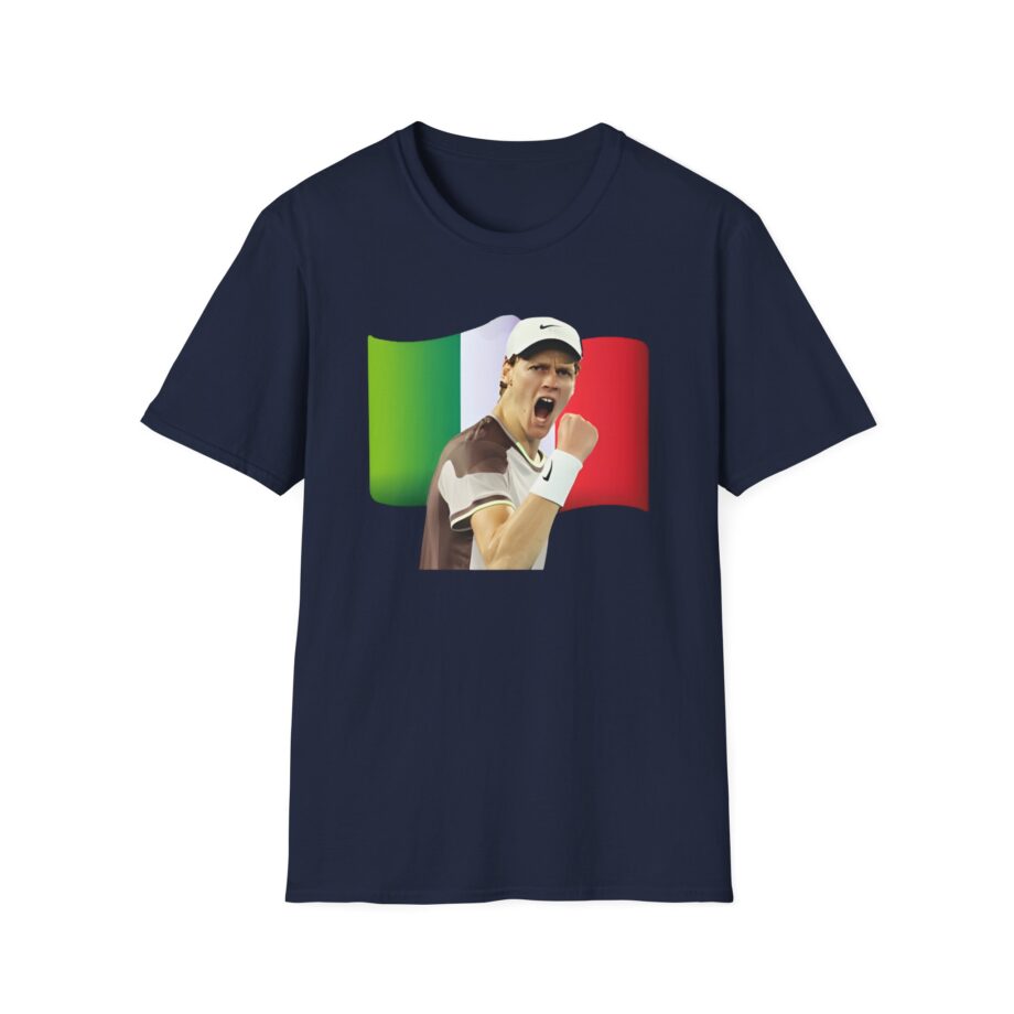 Jannik Sinner Italian Tennis Star Fan Unisex Softstyle T-Shirt