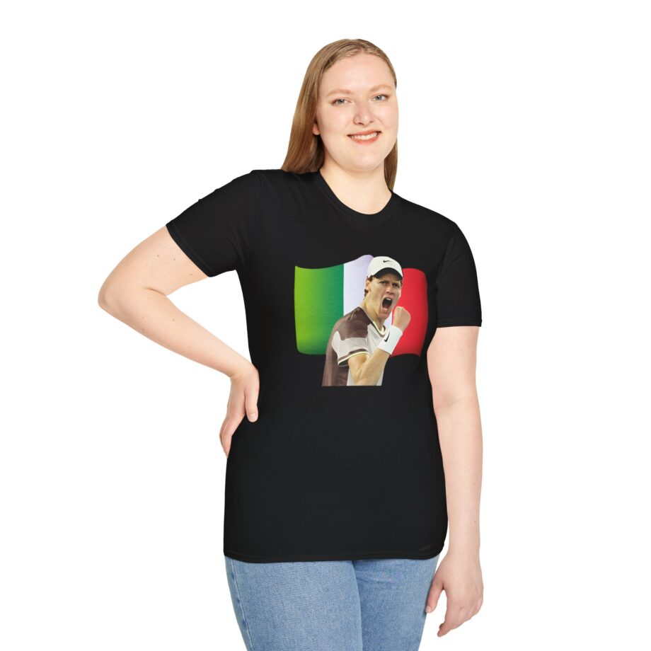 Jannik Sinner Italian Tennis Star Fan Unisex Softstyle T-Shirt