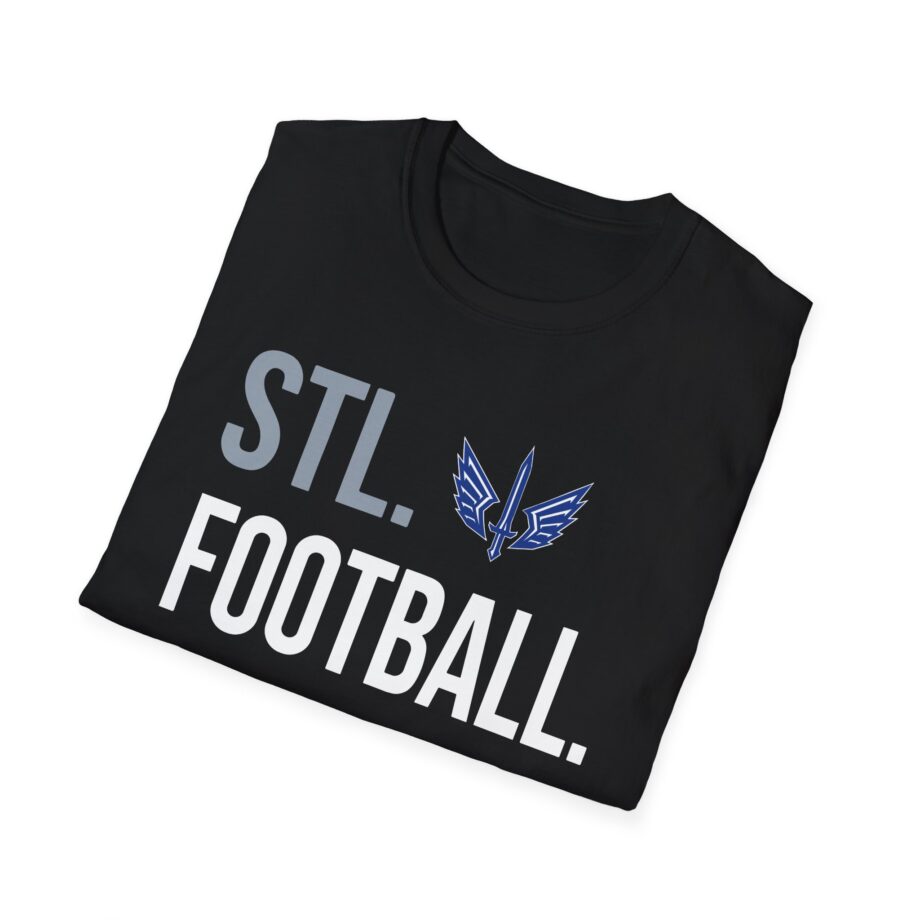 St. Louis Battlehawks 108 Stitches Football Spiral Unisex Softstyle T-shirt