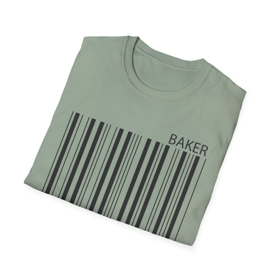 Maverick Barcode Baker Unisex Softstyle T-shirt