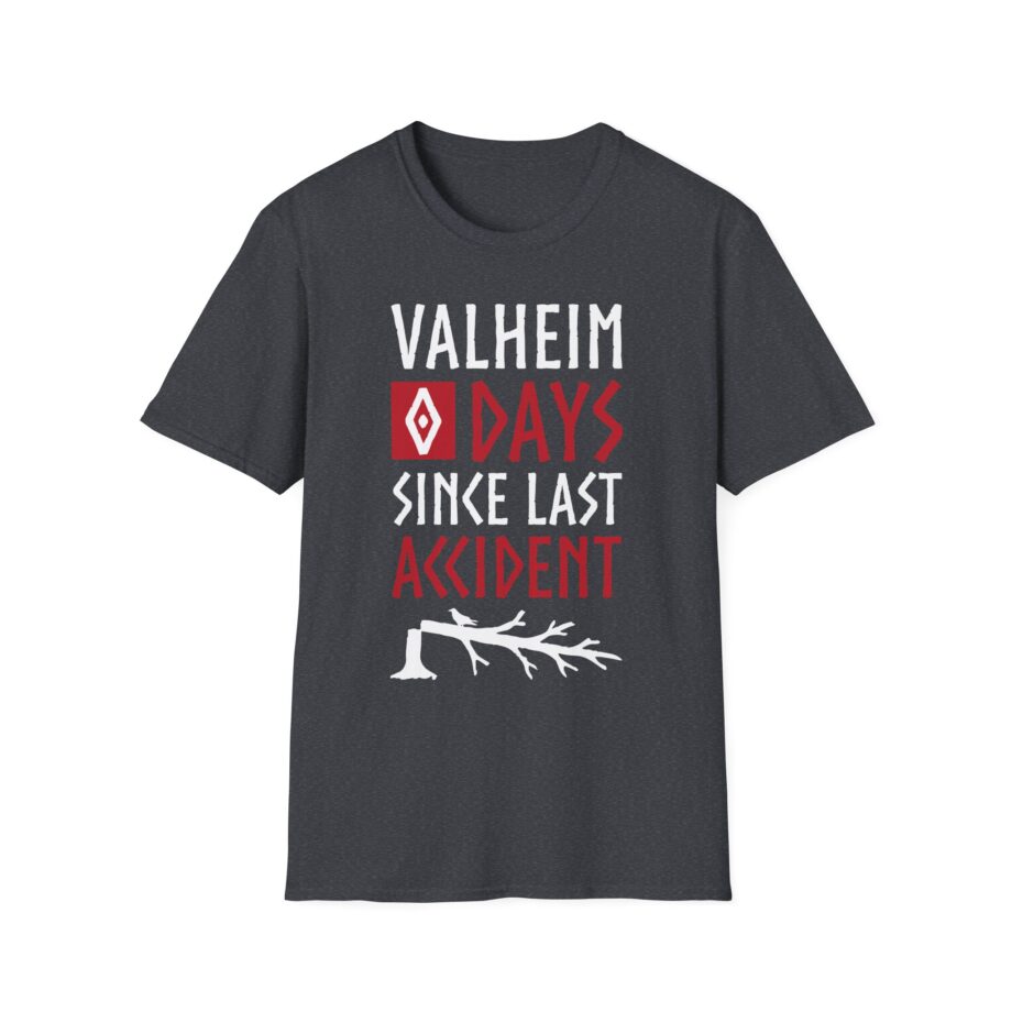 Valheim 0 Days Since Last Accident  Unisex Softstyle T-shirt