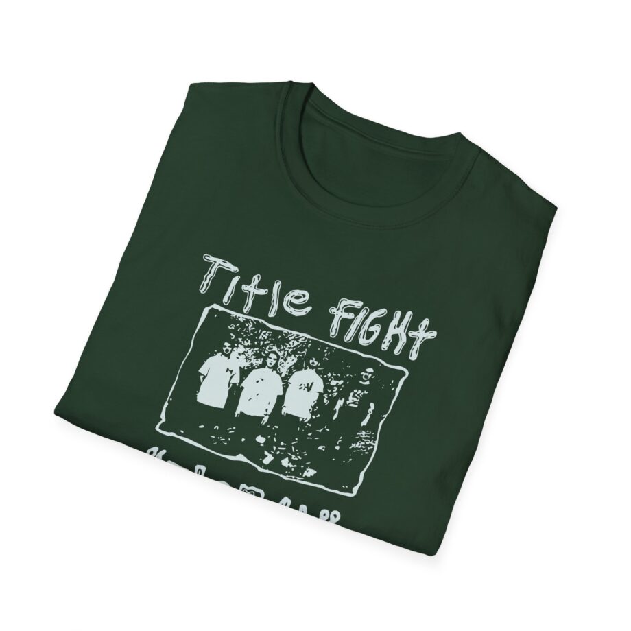 Title Fight Floral Green Unisex Softstyle T-Shirt