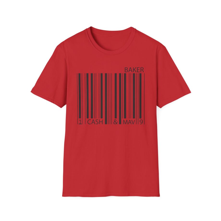 Maverick Barcode Baker Unisex Softstyle T-shirt