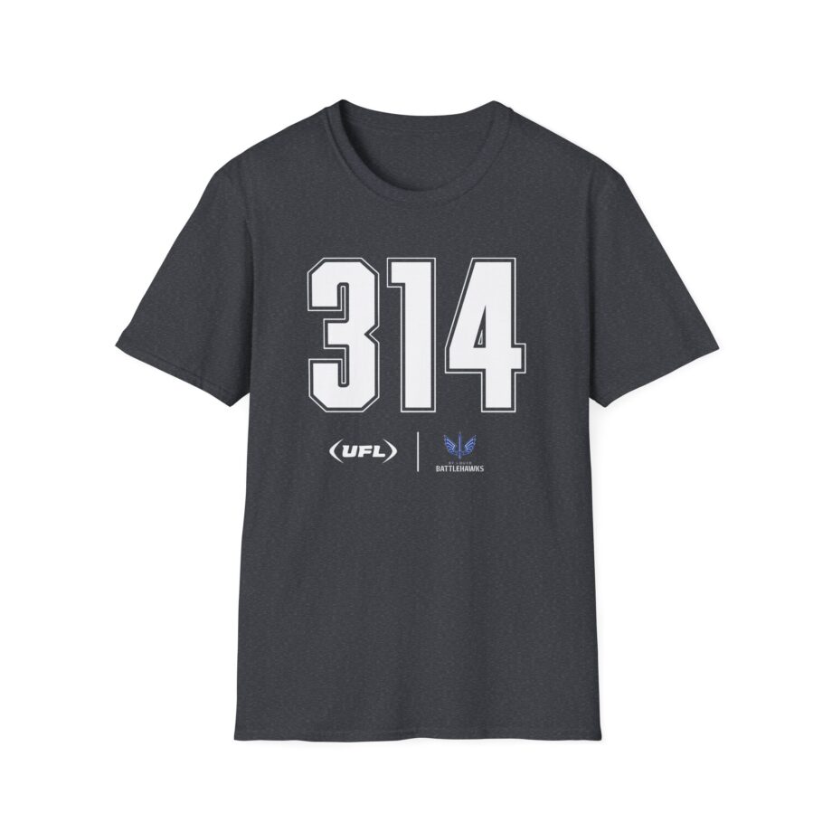 St. Louis Battlehawks Area Code Unisex Softstyle T-shirt