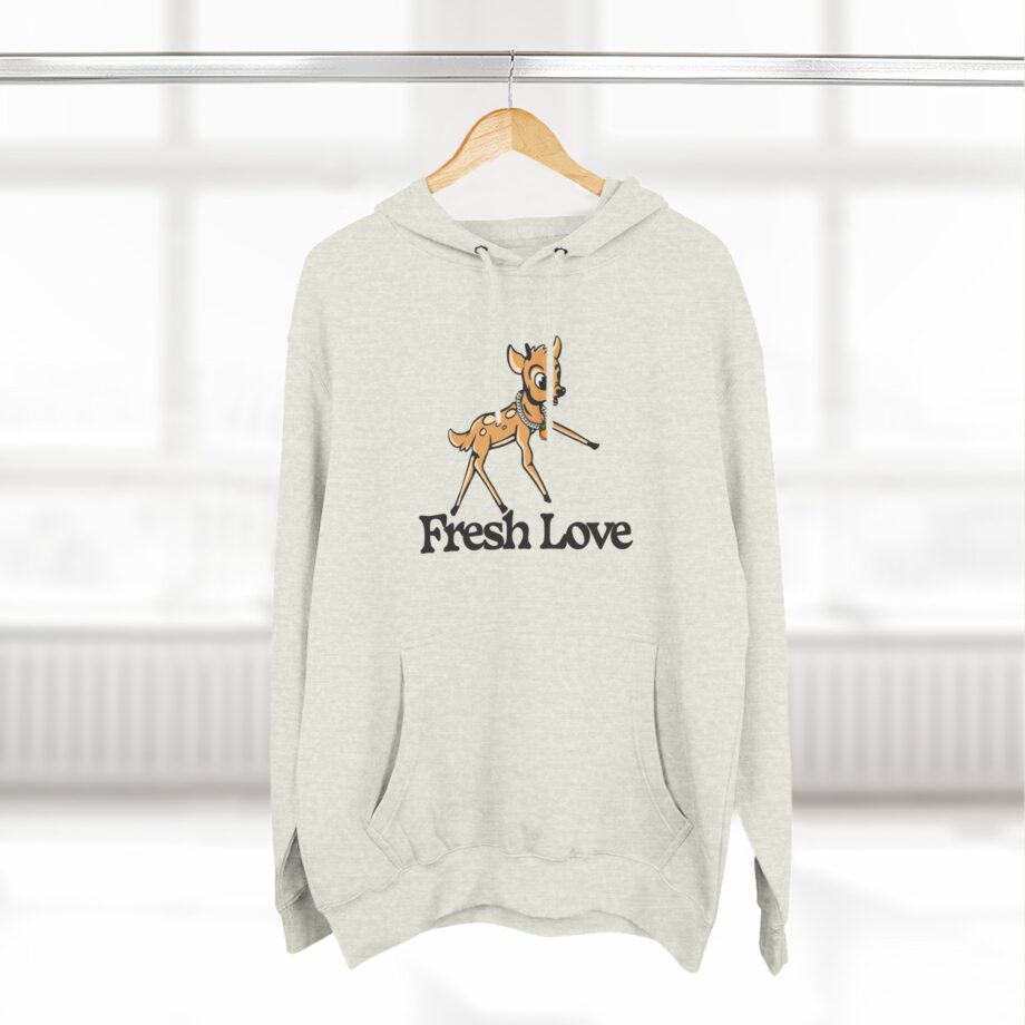 Fresh Love Bambi  Three-panel Fleece Hoodie