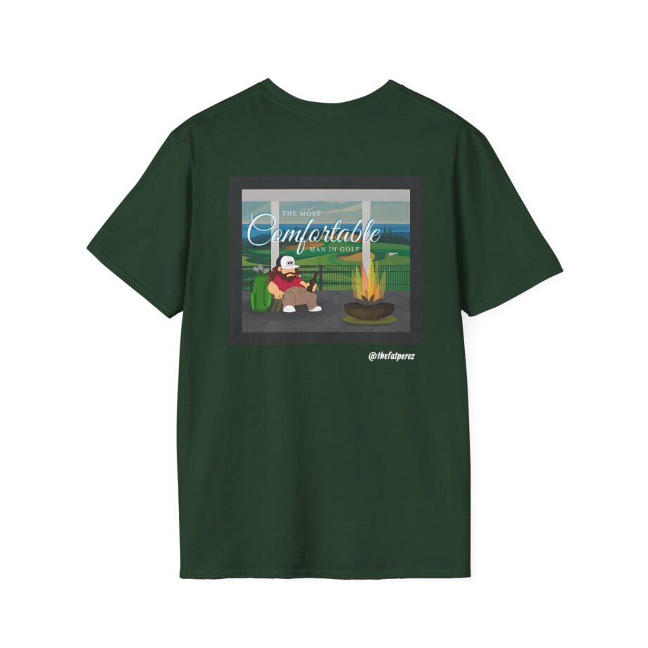 Fat Perez the Most Comfortable Man in Golf V.20 Unisex Softstyle T-Shirt