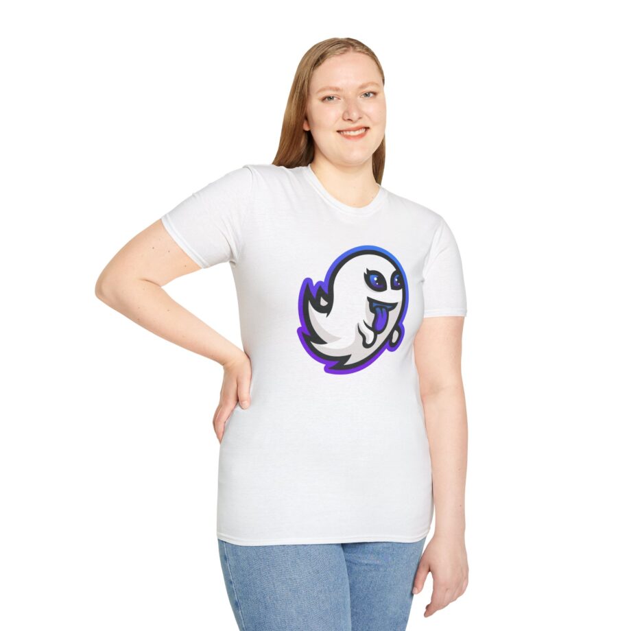 Ninja Ghosty Blue Dye Unisex Softstyle T-shirt
