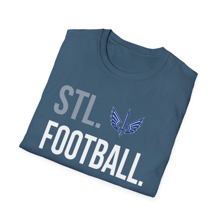 St. Louis Battlehawks 108 Stitches Football Spiral Unisex Softstyle T-shirt