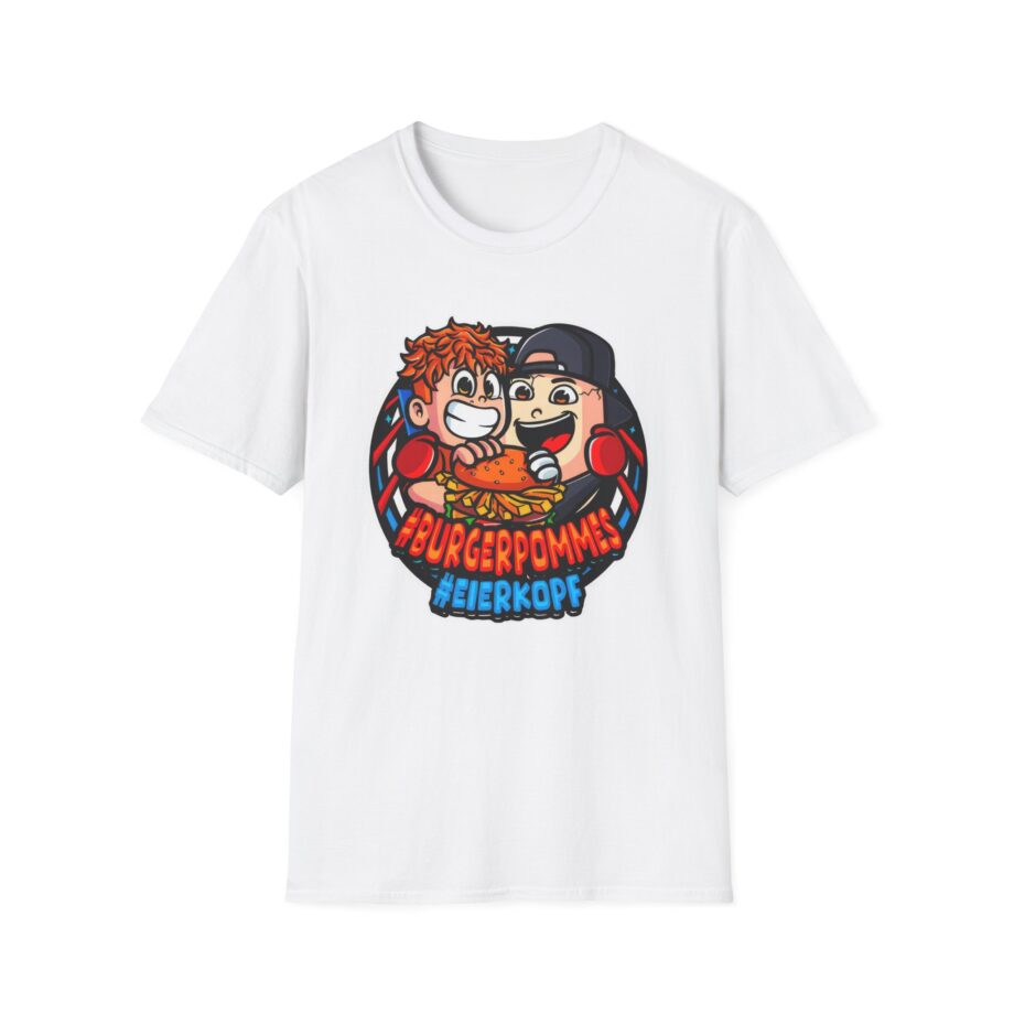Burger Pommes eierkopf unisex softstyle t-shirt