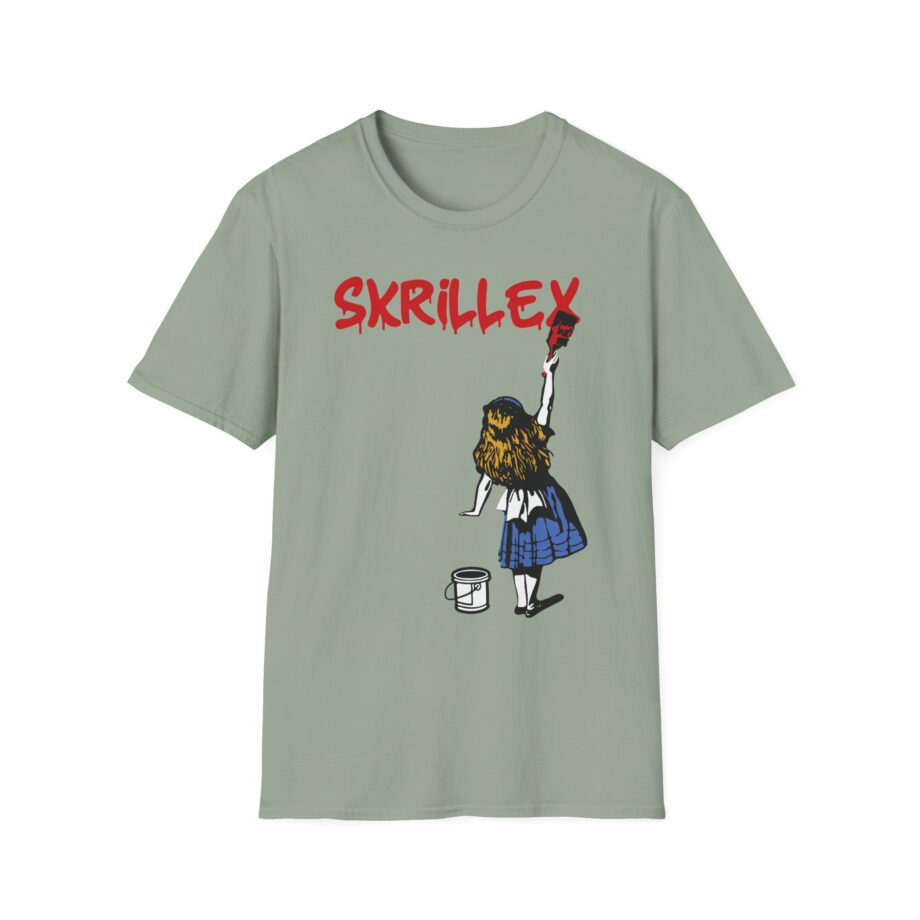 skrillex red girl Unisex Softstyle T-Shirt